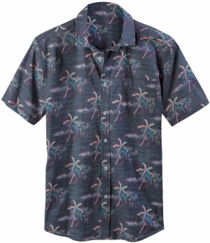 BEACH TIME Košeľa  námornícka modrá / sivá