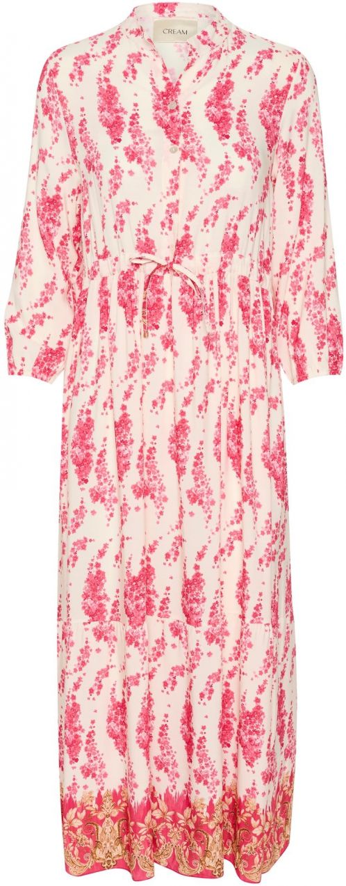 Cream Šaty 'Alora'  krémová / zlatá / purpurová