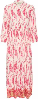 Cream Šaty 'Alora'  krémová / zlatá / purpurová