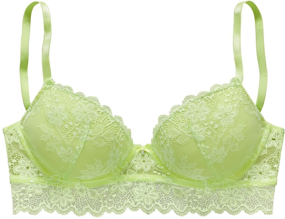 VIVANCE Podprsenka  svetlozelená / šedobiela