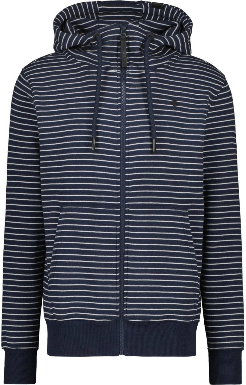 alife & kickin Tepláková bunda 'TrasherAK Z'  námornícka modrá / biela