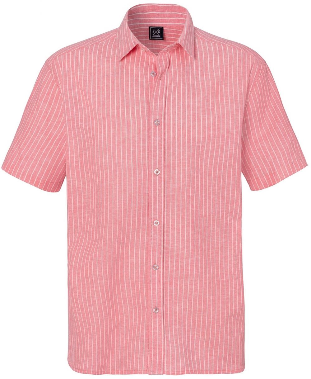 JOHN DEVIN Košeľa  svetločervená / biela ako vlna