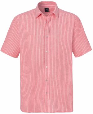 JOHN DEVIN Košeľa  svetločervená / biela ako vlna