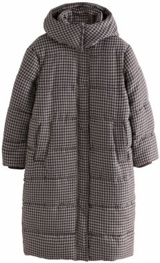 Next Zimný kabát  čokoládová / svetložltá / biela