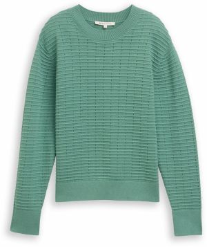 TOM TAILOR DENIM Sveter  smaragdová