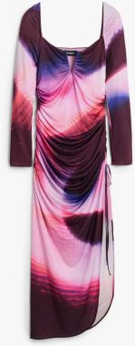 Desigual Šaty 'Midi'  fialová / černicová / ružová