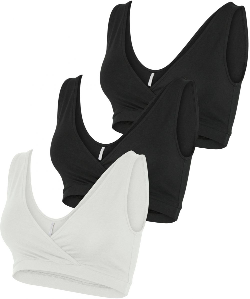 MAMALICIOUS Podprsenka 'MLMelisa'  čierna / biela