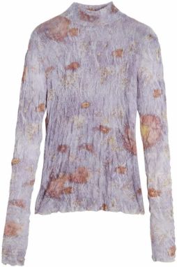 Desigual Tričko  levanduľová / pastelovo červená