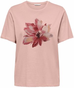 ONLY Tričko 'ONLKITA'  béžová / púdrová / burgundská