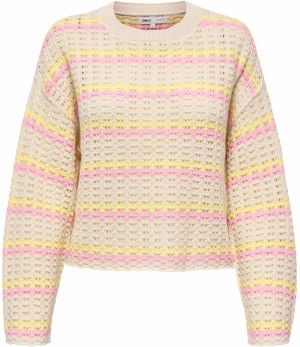 ONLY Sveter 'ONLASA'  béžová / svetložltá / ružová