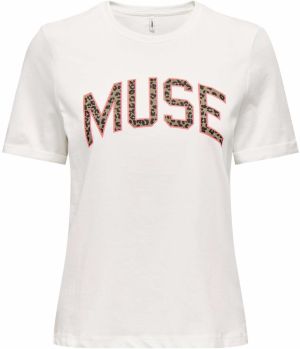 ONLY Tričko 'ONLLEA'  piesková / svetloružová / čierna / biela