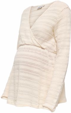 Only Maternity Tričko 'OLMLITRA ELICIA'  biela ako vlna