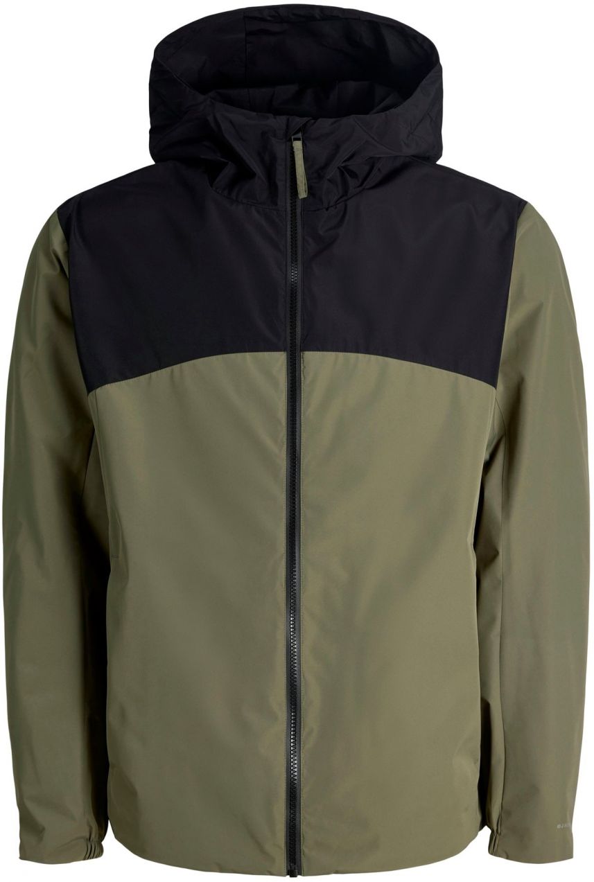 JACK & JONES Prechodná bunda 'JJESOHO'  olivová / čierna