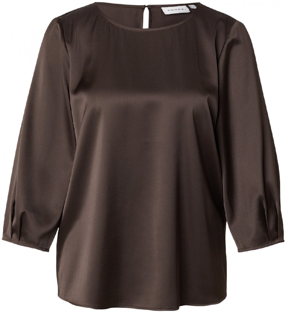 COMMA Blúzka  tmavohnedá