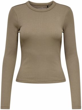 ONLY Tričko 'ONLVAL'  čokoládová