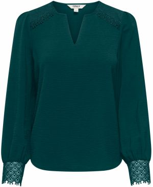 ONLY Blúzka 'ONLCERENA METTE'  smaragdová