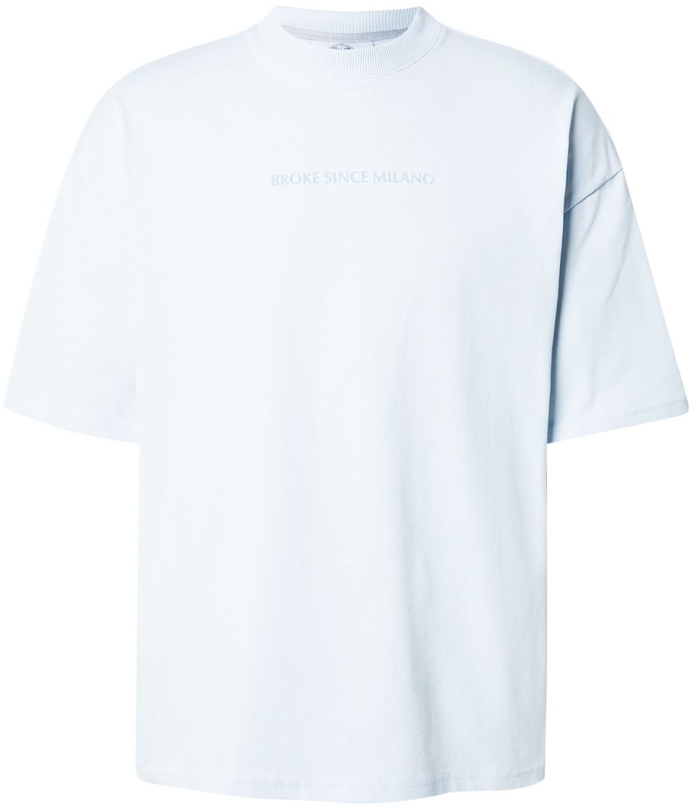 Carlo Colucci Tričko 'Farris'  svetlomodrá / tmavomodrá