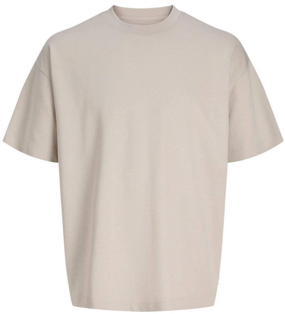JACK & JONES Tričko 'JJEBARRON'  sivobéžová