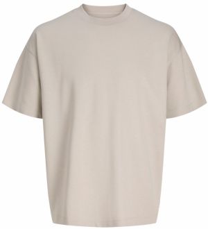 JACK & JONES Tričko 'JJEBARRON'  sivobéžová