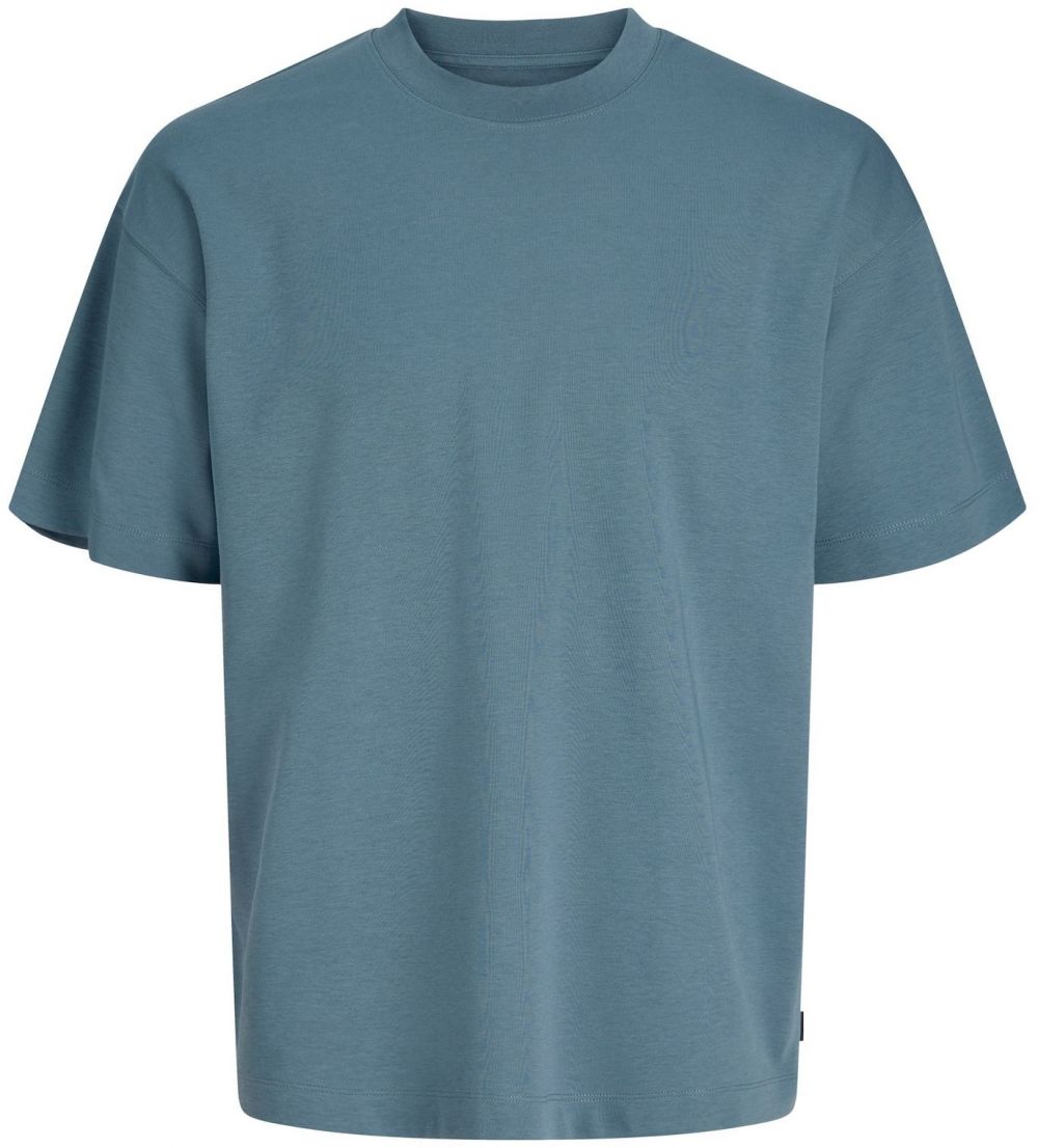 JACK & JONES Tričko 'JJEBARRON'  modrozelená