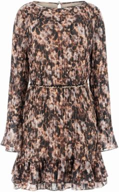 GUESS Šaty 'ILENIA'  hnedá / čierna / šedobiela