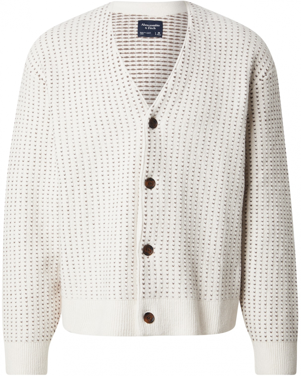 Abercrombie & Fitch Kardigán  krémová / tmavobéžová