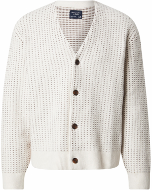 Abercrombie & Fitch Kardigán  krémová / tmavobéžová