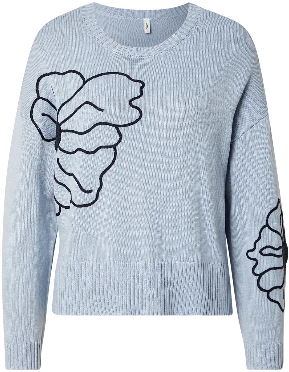 ONLY Sveter 'ONLPETRA'  opálová / čierna