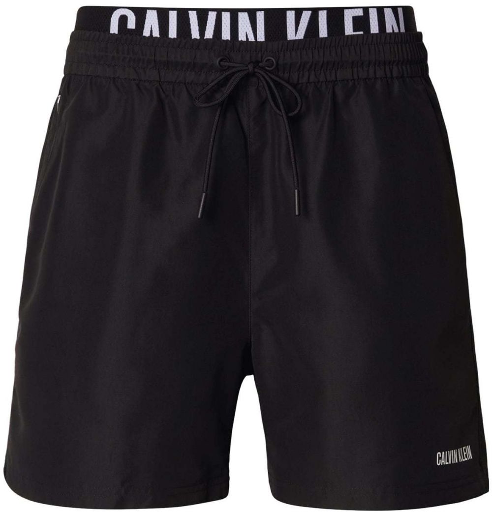 Calvin Klein Swimwear Plavecké šortky 'Intense Power'  čierna / biela