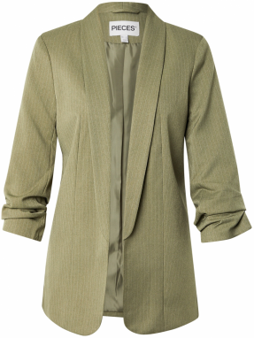 PIECES Blejzer 'PCBOSELLA'  olivová / biela