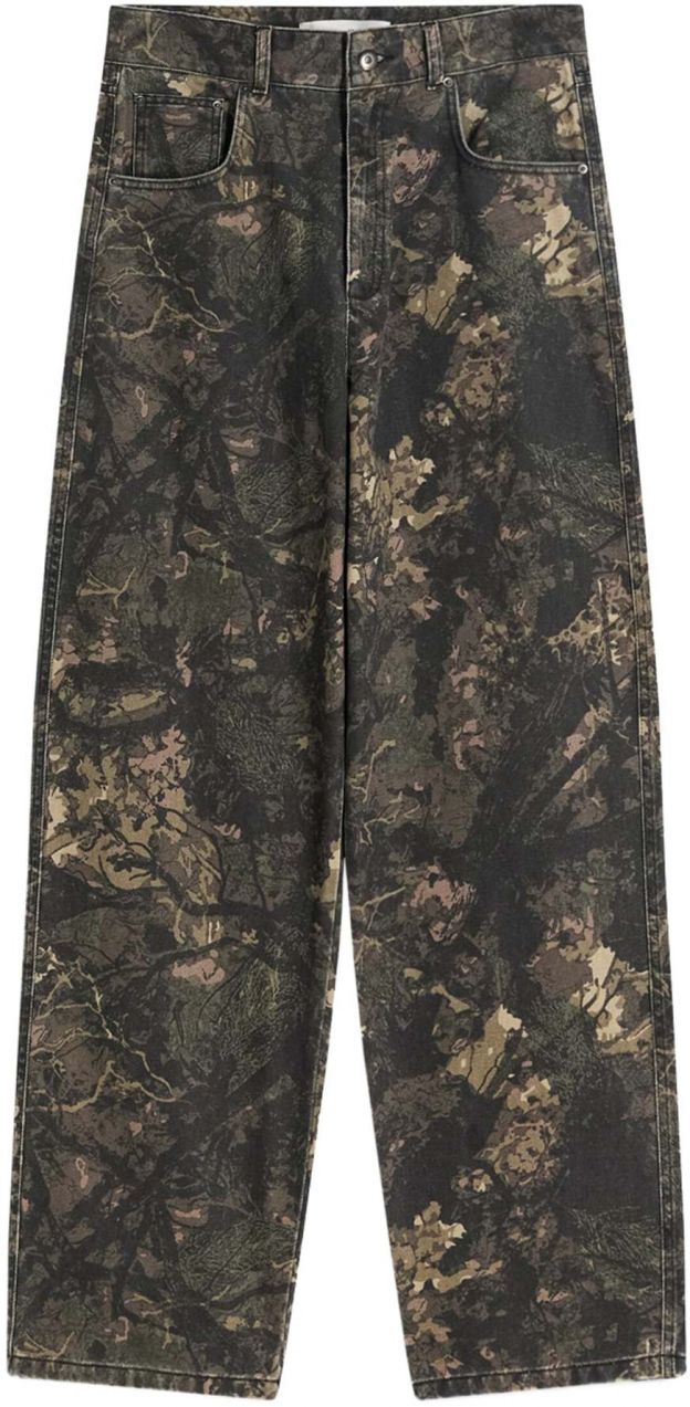 Bershka Nohavice  hnedá / mokka / kaki / olivová