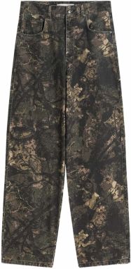 Bershka Nohavice  hnedá / mokka / kaki / olivová