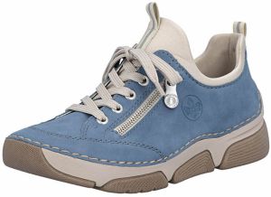 Rieker Slip-on obuv  svetlobéžová / modrosivá