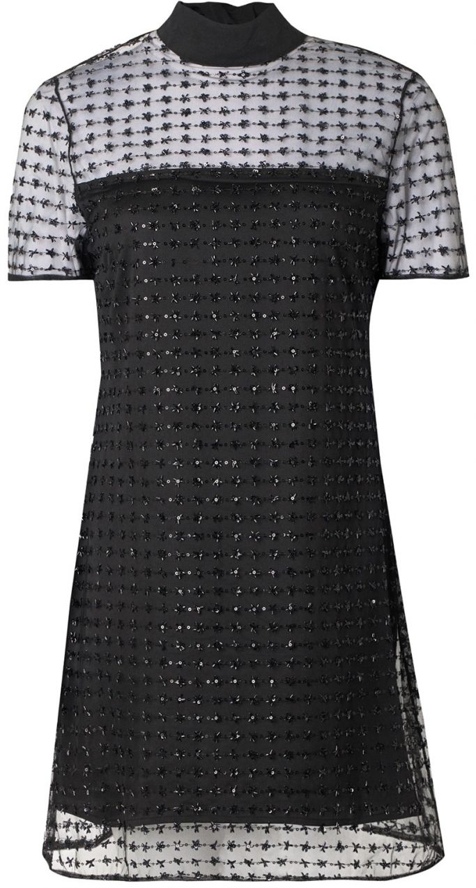 Staud Kokteilové šaty 'ILANA'  čierna