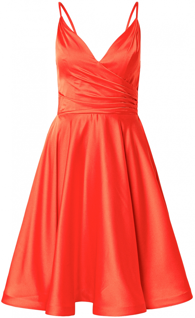 mascara Kokteilové šaty  oranžovo červená