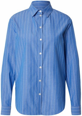 Samsøe Samsøe Blúzka 'Samadisoni'  kráľovská modrá / biela