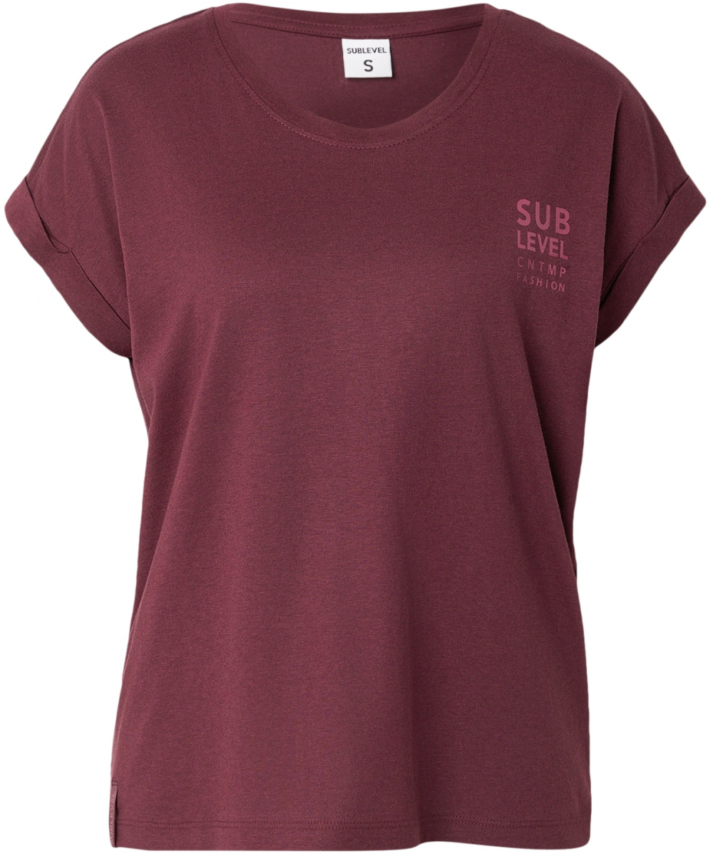 Sublevel Tričko 'ASLINA'  burgundská / vínovo červená