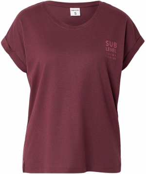 Sublevel Tričko 'ASLINA'  burgundská / vínovo červená