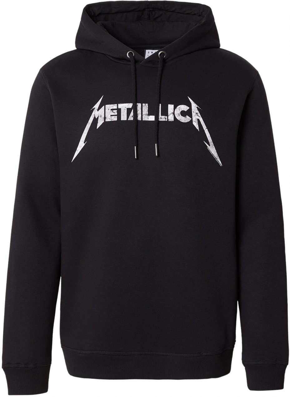 AMPLIFIED Mikina 'METALLICA'  čierna / šedobiela
