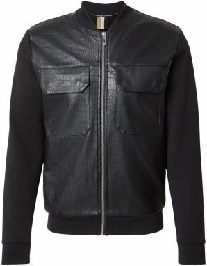 ANTONY MORATO Prechodná bunda 'MAGLIA FELPA'  čierna