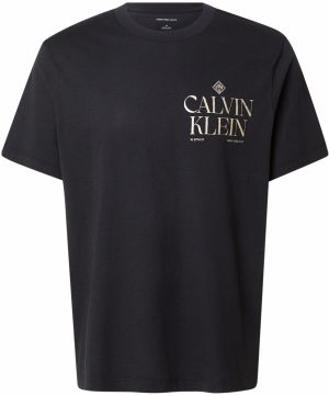 Calvin Klein Jeans Tričko  zlatá / čierna