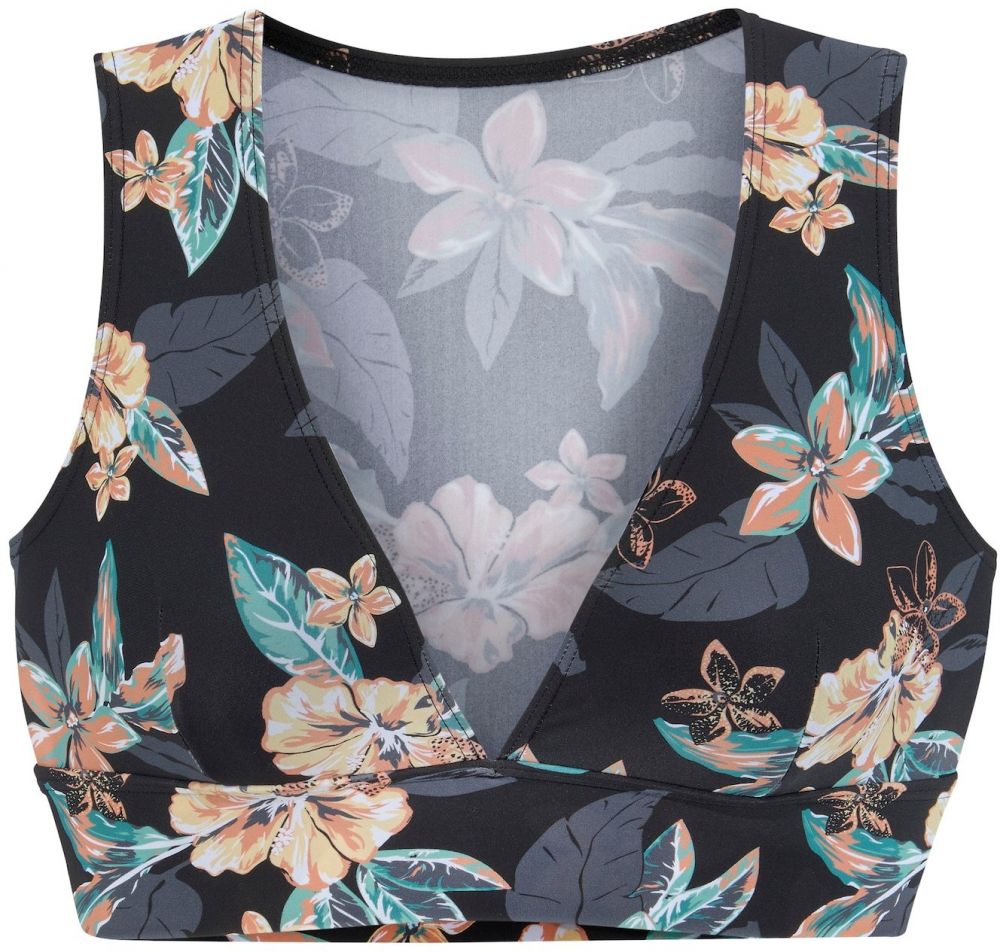 VENICE BEACH Bikinový top  zelená / broskyňová / čierna / biela