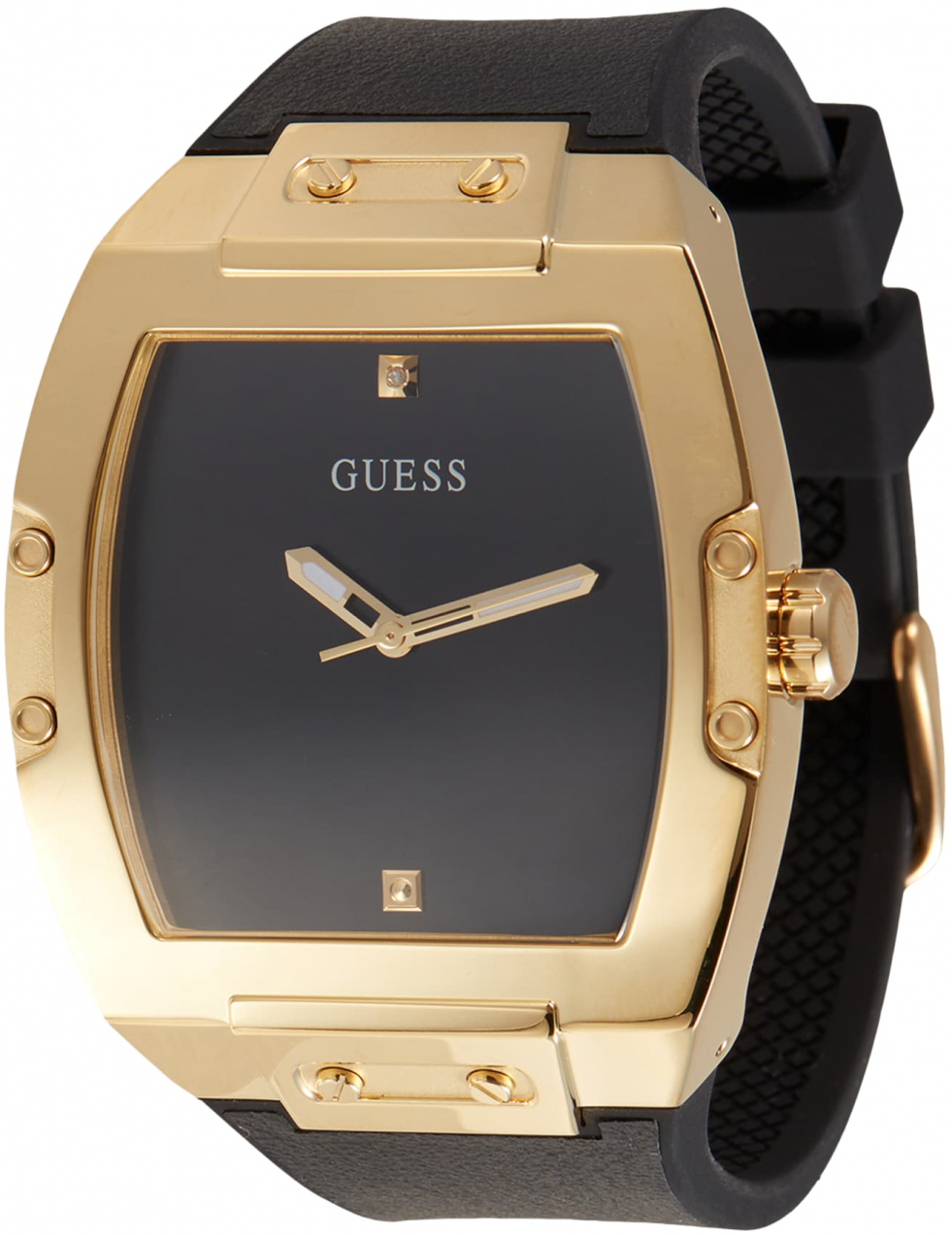 GUESS Analógové hodinky 'GW0386G3'  zlatá / čierna