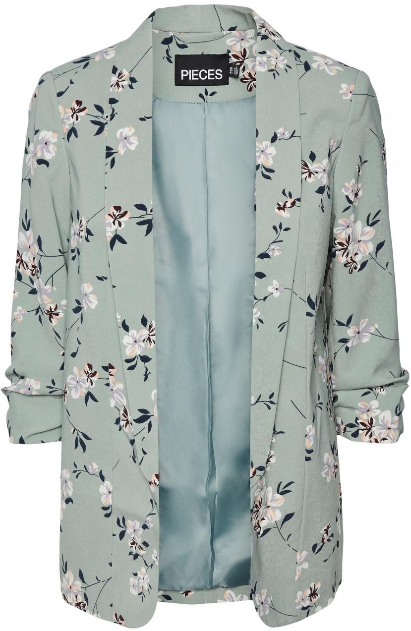 PIECES Blejzer 'BOSELLA'  krémová / mätová / šedobiela