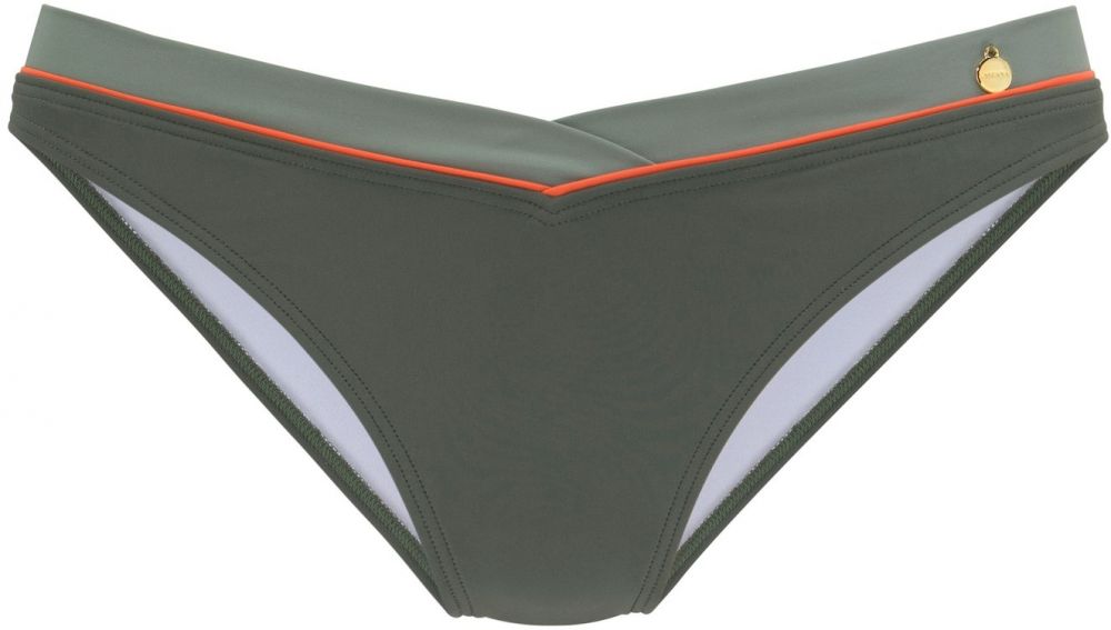 LASCANA Bikinové nohavičky 'Yuna'  olivová / pastelovo zelená / oranžová