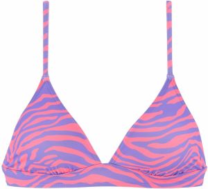 VENICE BEACH Športový bikinový top  fialová / svetloružová