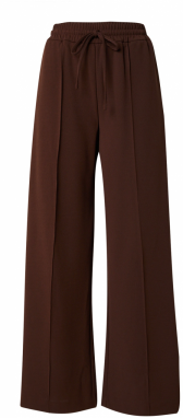 VILA Plisované nohavice 'VIClua'  čokoládová