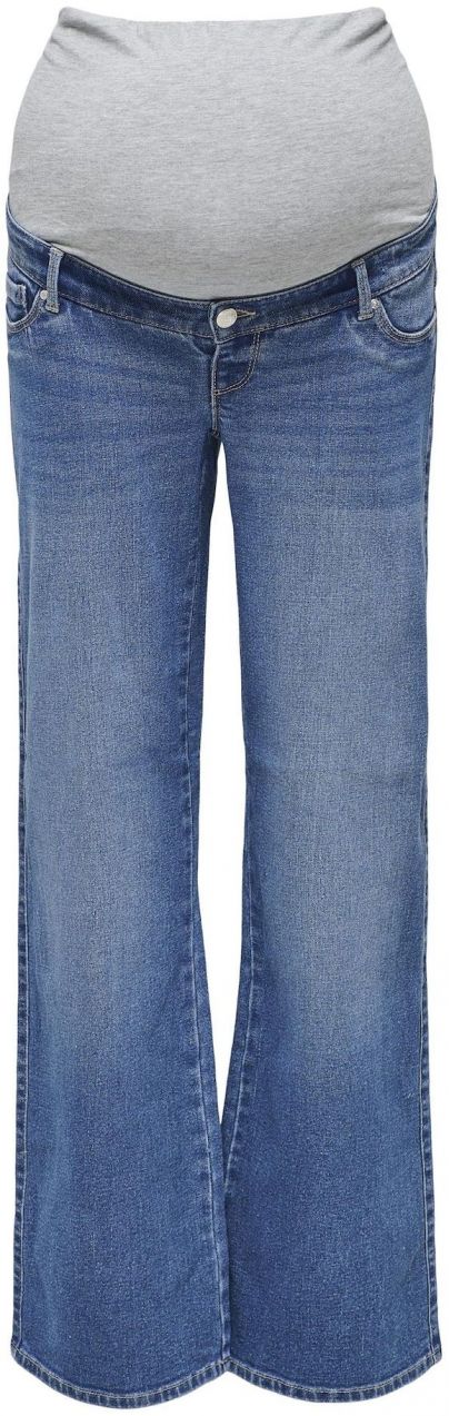 Only Maternity Džínsy 'OLMSNOW'  modrá / sivá melírovaná