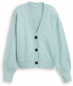 TOM TAILOR Oversize kardigán  modrá melírovaná