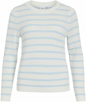 VILA Sveter 'VIDALO'  svetlomodrá / biela